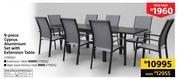 9 Piece Cyprus Aluminium Set With Extension Table