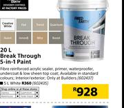 Fired Earth Break Through 5 In 1 Paint-20Ltr