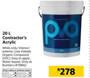 Contractor's 20Ltr Acrylic PVA