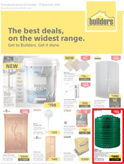 Builders Superstore KZN & EL : The Best Deals On The Widest Range (22 Oct - 17 Nov 2019), page 1