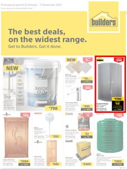 Builders Superstore KZN & EL : The Best Deals On The Widest Range (22 Oct - 17 Nov 2019), page 1