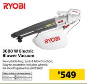 Ryobi 3000W Electric Blower Vacuum