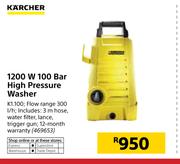 Karcher 1200W 100 Bar High Pressure Washer