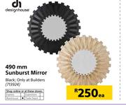 Design House 490mm Sunburst Mirror-Each
