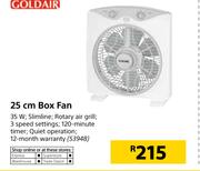 Goldair 25cm Box Fan