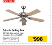Goldair 5-Blade Ceiling Fan GCF-525