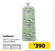 Builders Isotherm Green-100mm x 1.2m x 6m