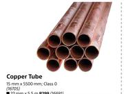 Copper Tube 15mm X 5500mm Class 0-Each