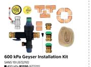 400kPa Geyser Installation Kit 