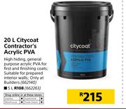 Citycoat 5Ltr Contrector's Acrylic PVA
