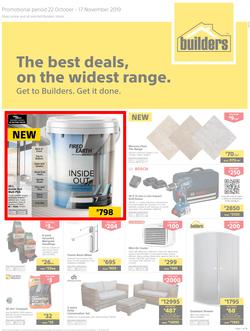 Builders Inland : The Best Deals On The Widest Range (22 Oct - 17 Nov 2019), page 1
