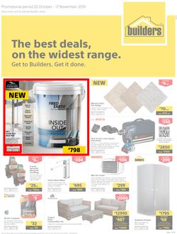 Builders Inland : The Best Deals On The Widest Range (22 Oct - 17 Nov 2019), page 1