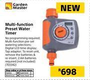 Garden Master Multi Function Preset Water Timer