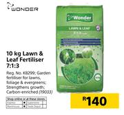 Wonder 10Kg Lawn & Leaf Fertiliser 7:1:3