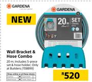 Gardena Wall Bracket & Hose Combo
