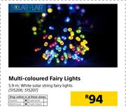 Solar Flair Multi Coloured Fairy Lights