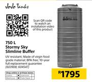 Jojo Tanks 750Ltr Stormy Sky Slimline Buffer Tank