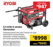 Ryobi 5.5 KVA 4 Stroke Generator
