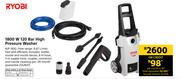 Ryobi 1800W 120 bar High Pressure Washer