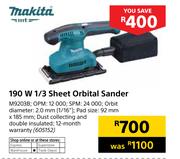 Makita 190W 1/3 Sheet Orbital Sander