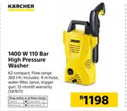 Karcher 1400W 110 Bar High Pressure Washer