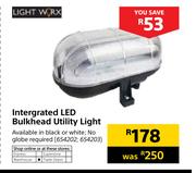 Light Worx Intergrated LED Bulkhead Utility Light