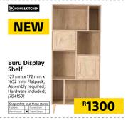 Home & Kitchen Buru Display Shelf-127mm x 172mm x 1652mm