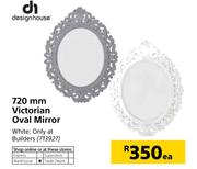 Design House 720mm Victorian Oval Mirror-Each