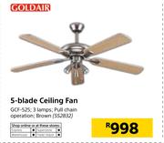 Goldair 5 Blade Ceiling Fan GCF-525