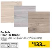 Baobab Floor Tile Range-500mm X 500mm-Per Sqm