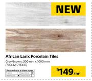 African Larix Porcelain Tiles-300mm X 1000mm Per Sqm