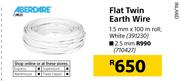 Aberdare Flat Twin Earth Wire-2.5mm