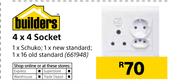 Builders 4 x 4 Socket