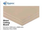 Gyproc Rhino Ceiling Board-6.4mm X 1200mm x 3000mm Each