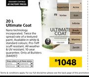 Fired Earth 20Ltr Ultimate Coat