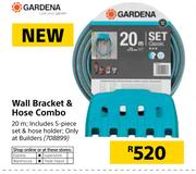 Gardena Wall Bracket & Hose Combo