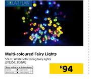 Solar Flair Multi Coloured Fairy Lights