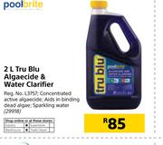 Pool Brite Tru Blu Algaecide & Water Clarifier-2Ltr