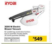 Ryobi 3000W Electric Blower Vacuum
