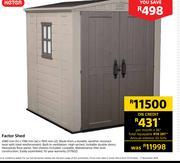 Keter Factor Shed-2080mm(h) x 1780mm(w) x 1955mm(d)