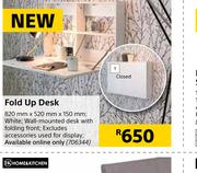 Home & Kitchen Fold Up Desk-820mm x 520mm x 150mm