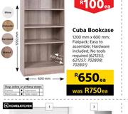 Home & Kitchen Cuba Bookcase-1200mm x 600mm Each