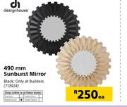 Design House 490mm Sunburst Mirror-Each