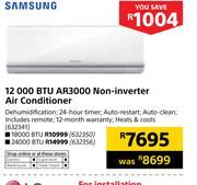 Samsung 12000 BTU AR3000 Non Inverter Air Conditioner