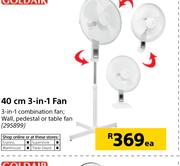 Goldair 40cm 3 In 1 Fan-Each