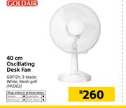 Goldair 40cm Oscillating Desk Fan