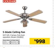 Goldair 5 Blade Ceiling Fan GCF-525