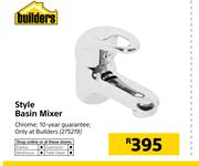 Builders Style Basin Mixer