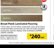 Premia Broad Plank Laminated Flooring-Per Sqm