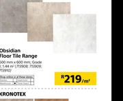 Obsidian Floor Tile Range-600mm X 600mm-Per Sqm